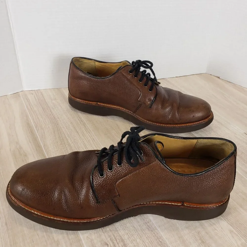 Samuel Hubbard Founder Oxford Men’s 10 Brown Pebble Leather Comfort Shoe